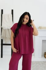 Load image into Gallery viewer, Lena Ribbed Set / Cabernet
