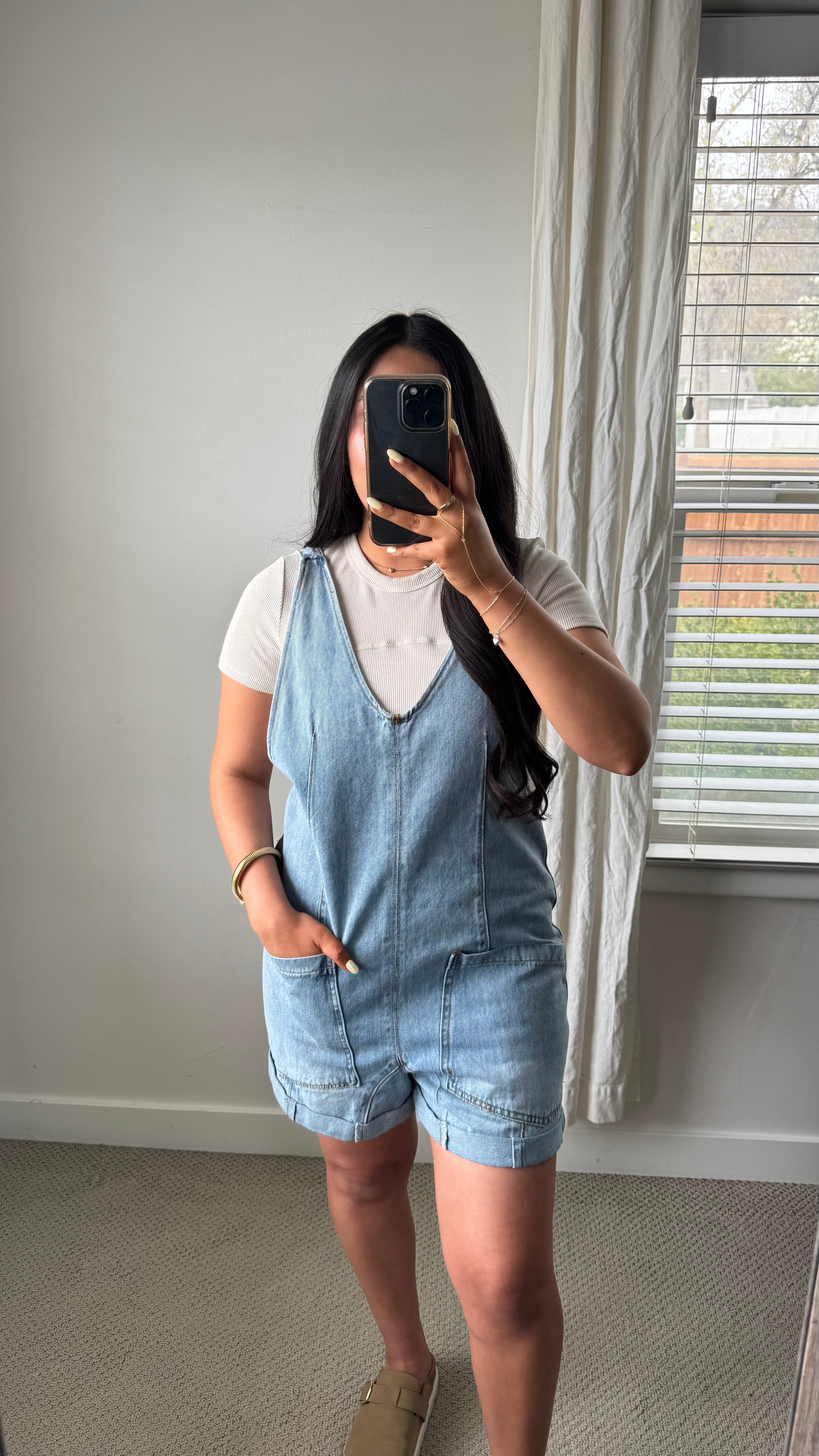 Aria Denim Overalls