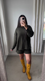 Load image into Gallery viewer, Weekend Knit Set / Dark Olive
