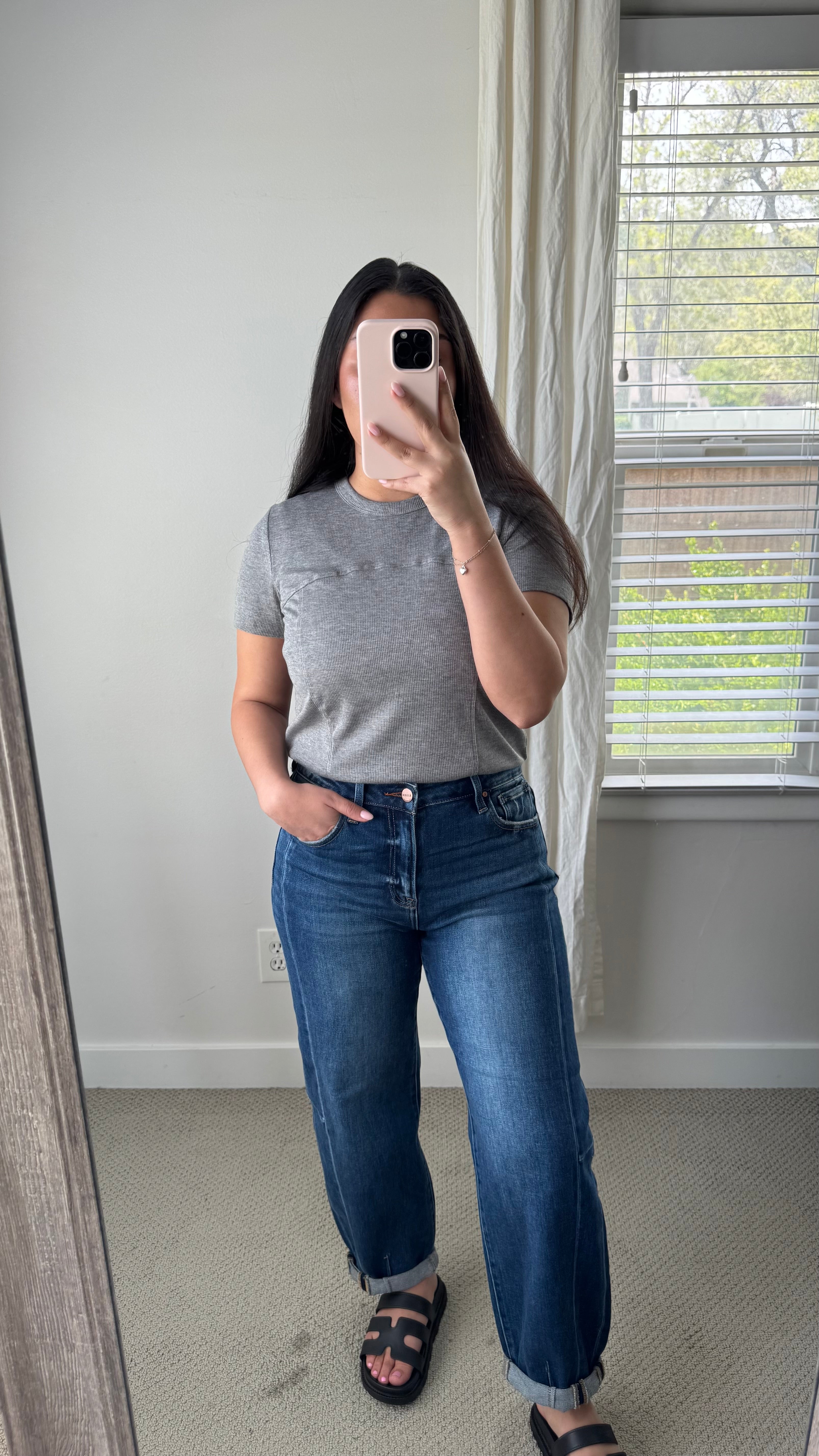 Juno Barrel Jeans / Dark Denim