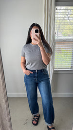Load image into Gallery viewer, Juno Barrel Jeans / Dark Denim
