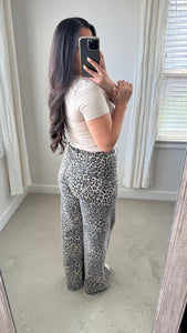Leopard Straight Legged Pants