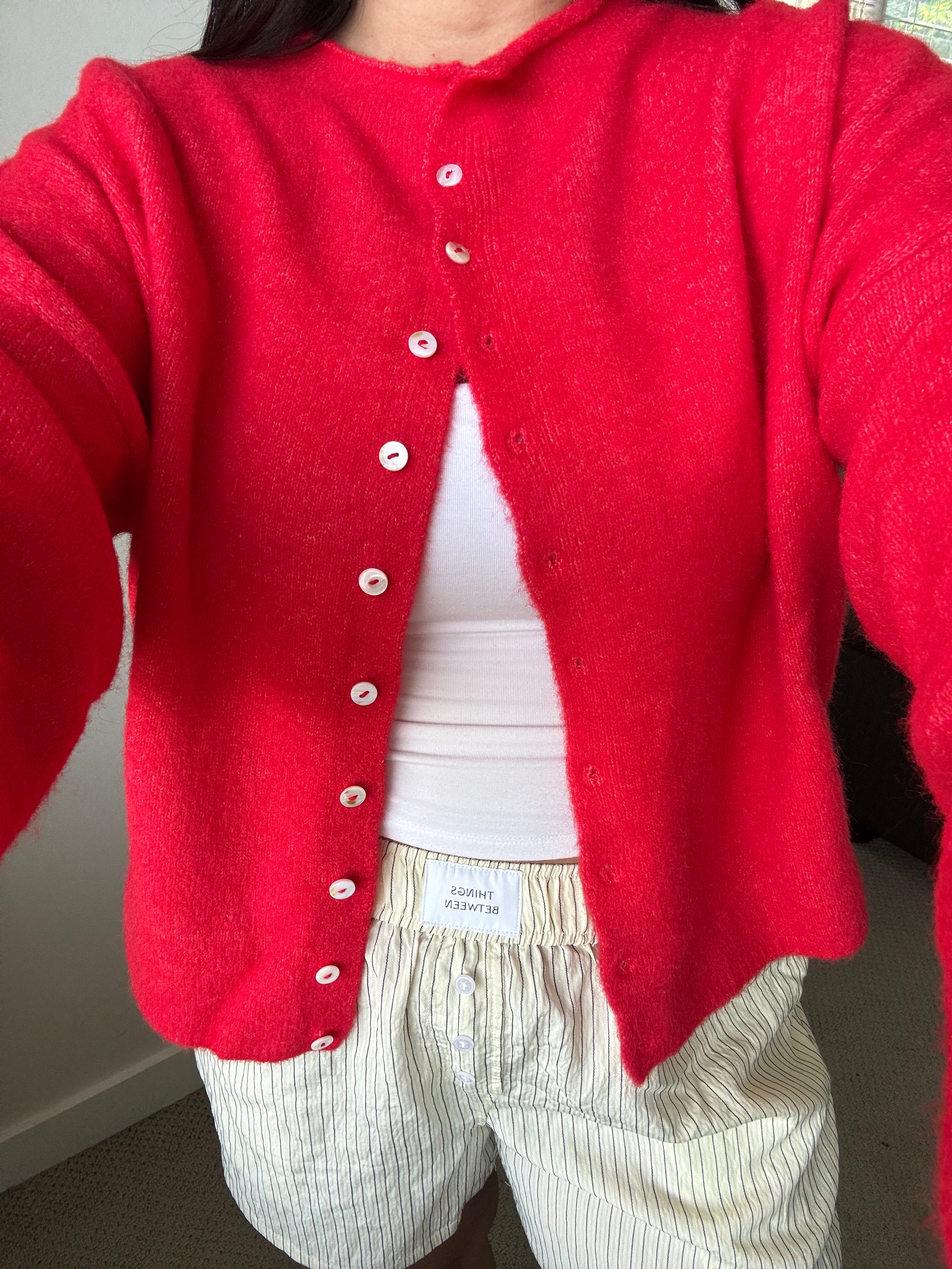 Mable Cardigan / Red