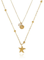 Load image into Gallery viewer, Starfish Seashell Necklace
