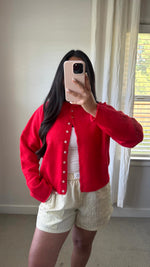 Load image into Gallery viewer, Mable Cardigan / Red
