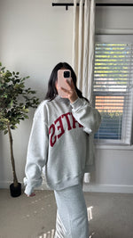 Load image into Gallery viewer, ‘Pilates &amp; Yoga’ Reversible Mock neck Sweatshirt
