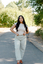 Load image into Gallery viewer, Gia Pleated Top / Taupe *RESTOCKED*
