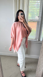 Load image into Gallery viewer, Elle Dolman Sleeve Top / Coral Pink
