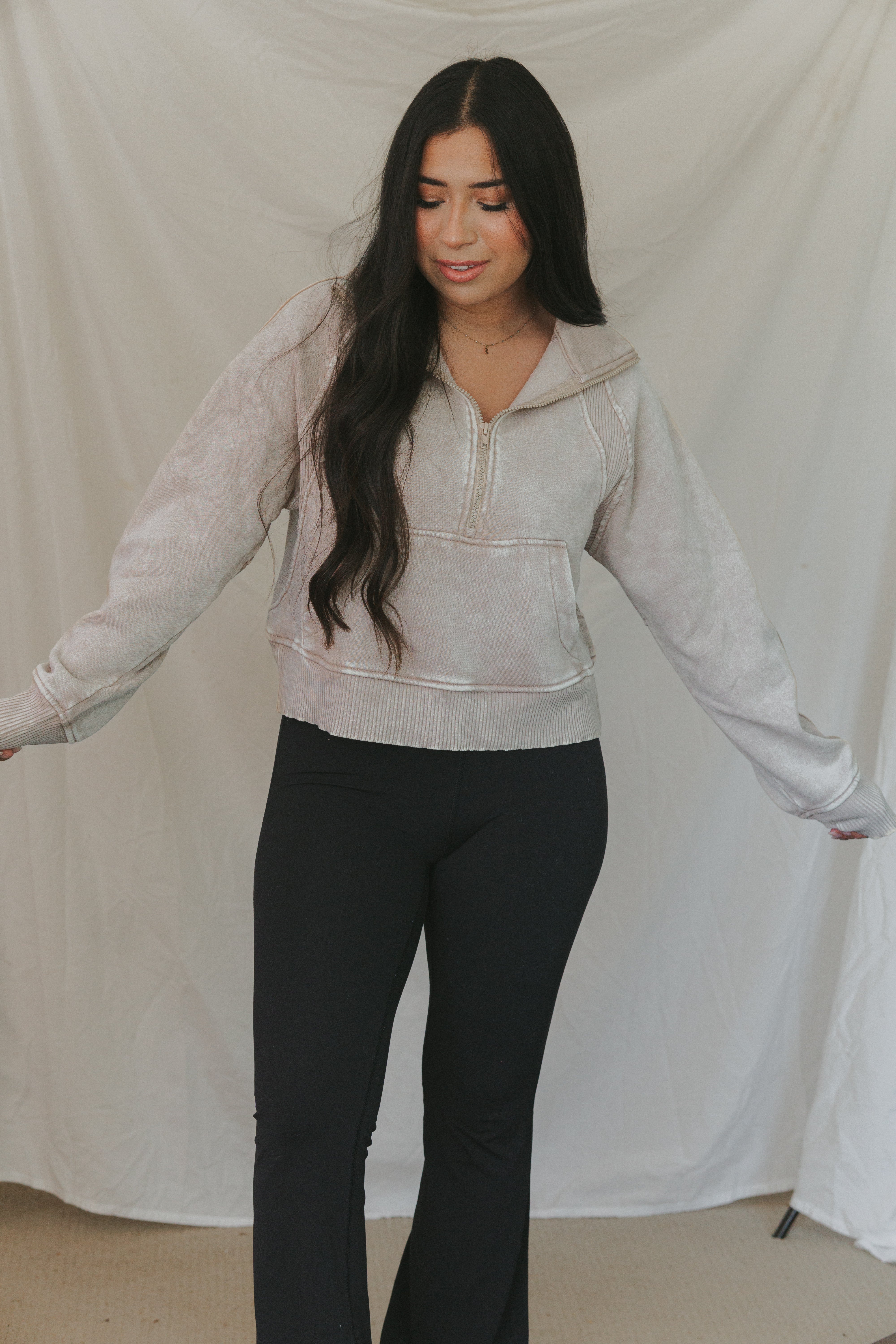 Macie Fleece Pullover / Ash Mocha
