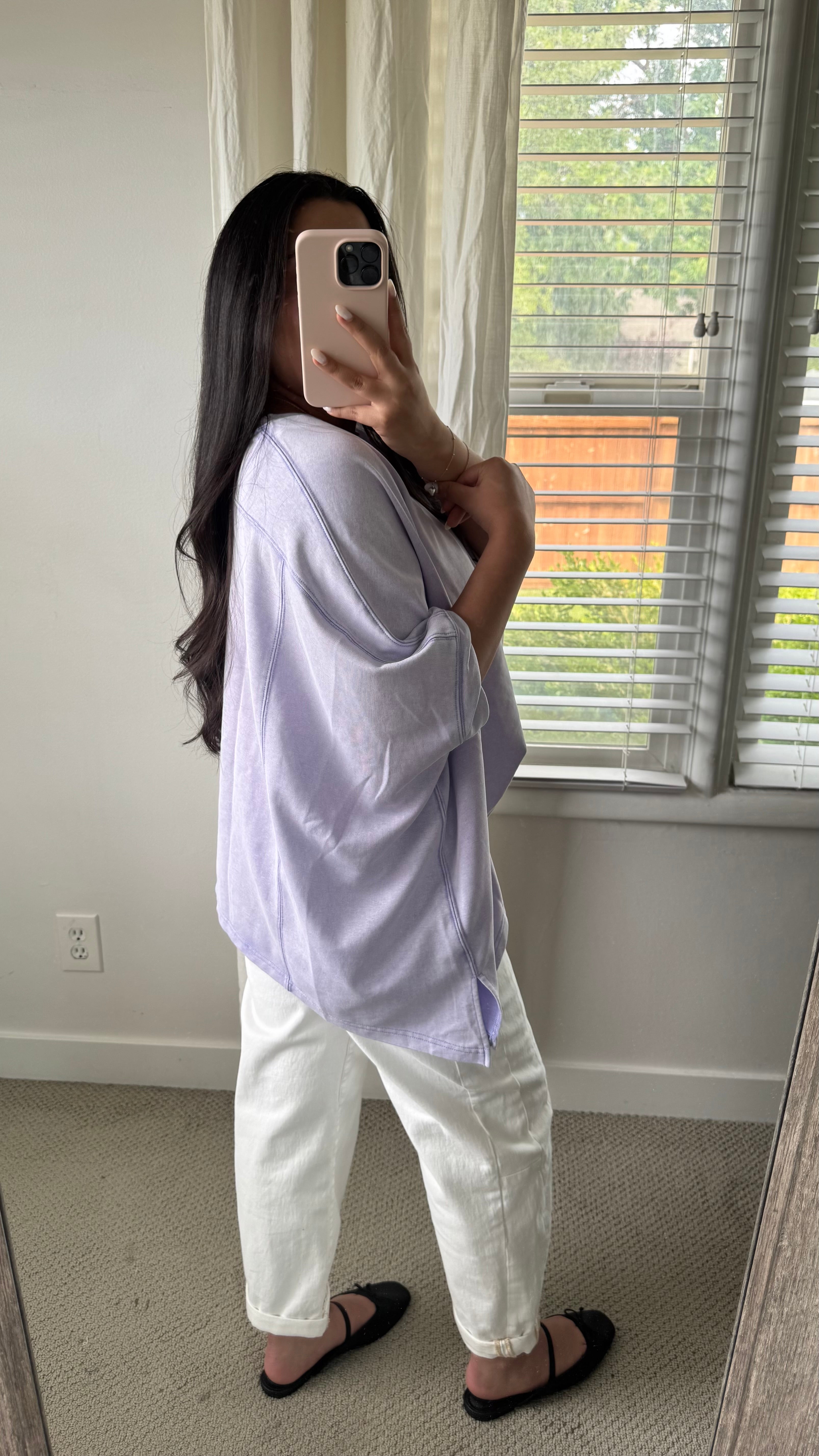 Elle Dolman Sleeve Top / Lavender
