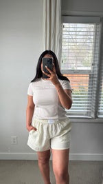 Load image into Gallery viewer, Jane Ribbed Tee / Light Taupe
