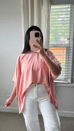 Load image into Gallery viewer, Elle Dolman Sleeve Top / Coral Pink
