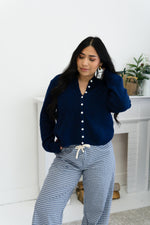 Load image into Gallery viewer, Harbor Blue Cardigan
