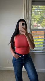 Load image into Gallery viewer, Basic Boat Neck Tank / Grapefruit
