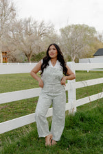 Load image into Gallery viewer, Dotty Sage Overalls
