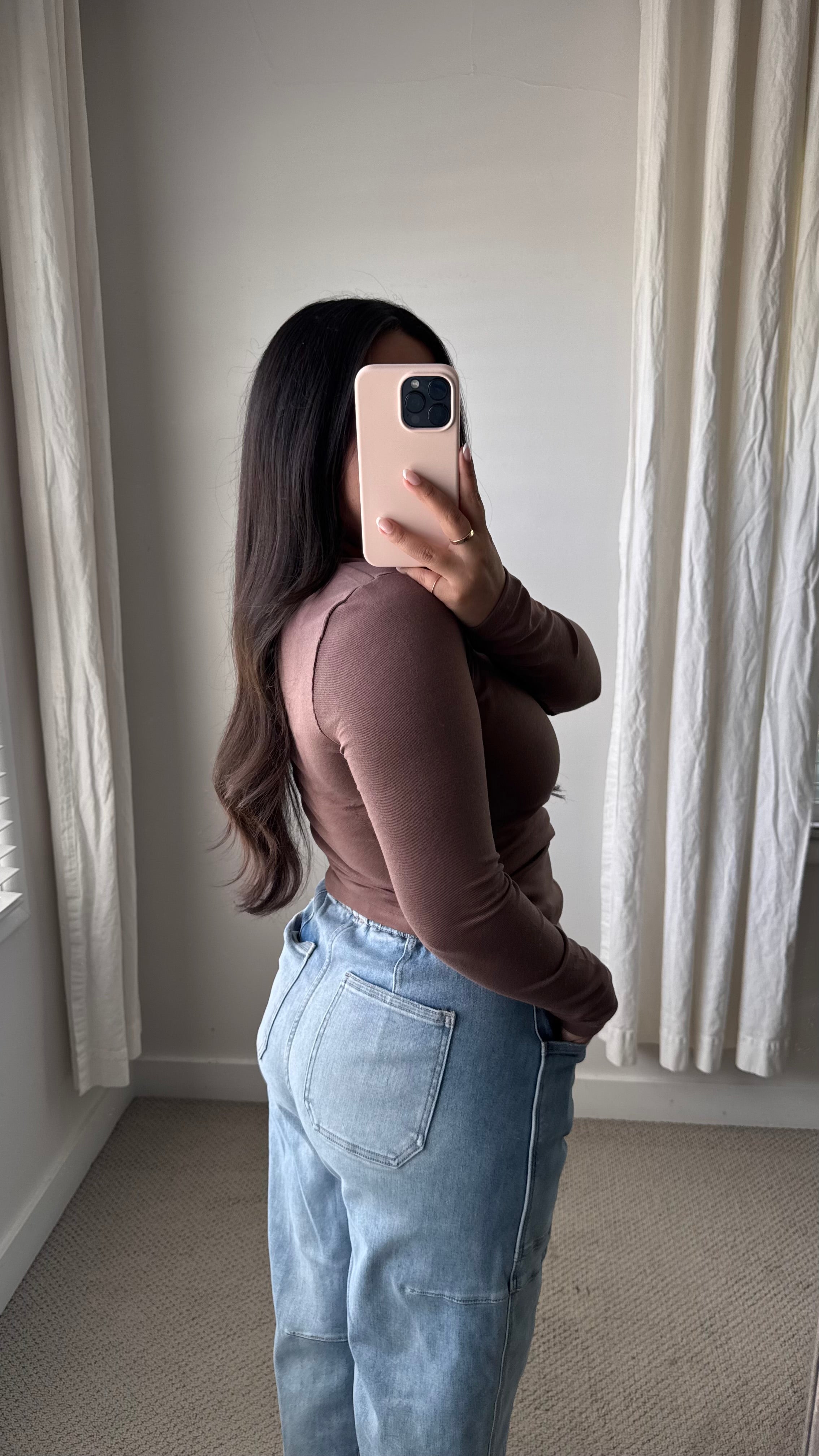 Signature Scoop Top / Brown *RESTOCKED*