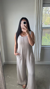 Effortless Overalls / Beige