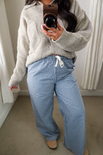 Load image into Gallery viewer, Breanna Check Pants / Blue
