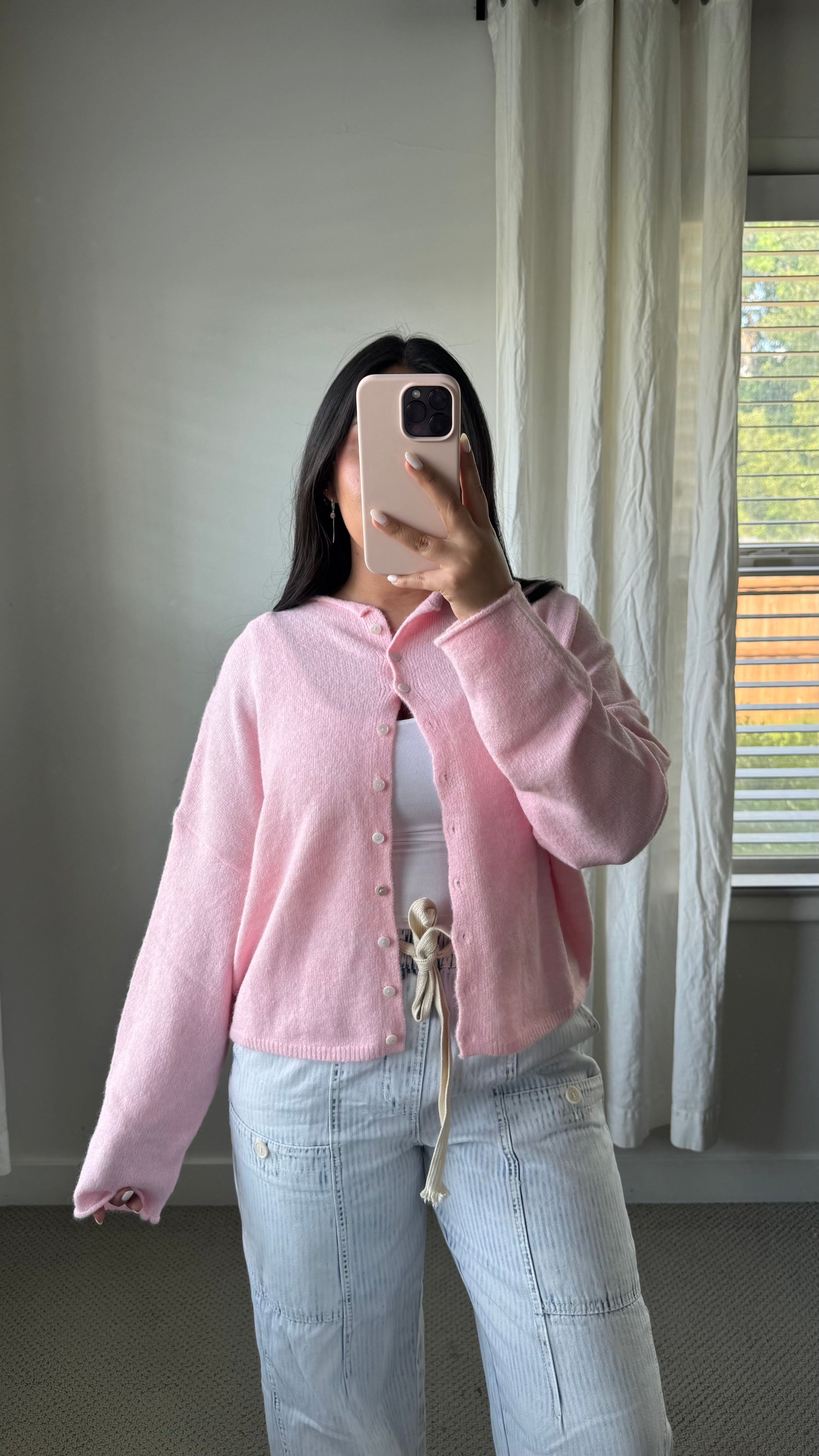 Mable Cardigan / Baby Pink