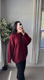 Load image into Gallery viewer, Haley Oversized Sweater / Cabernet
