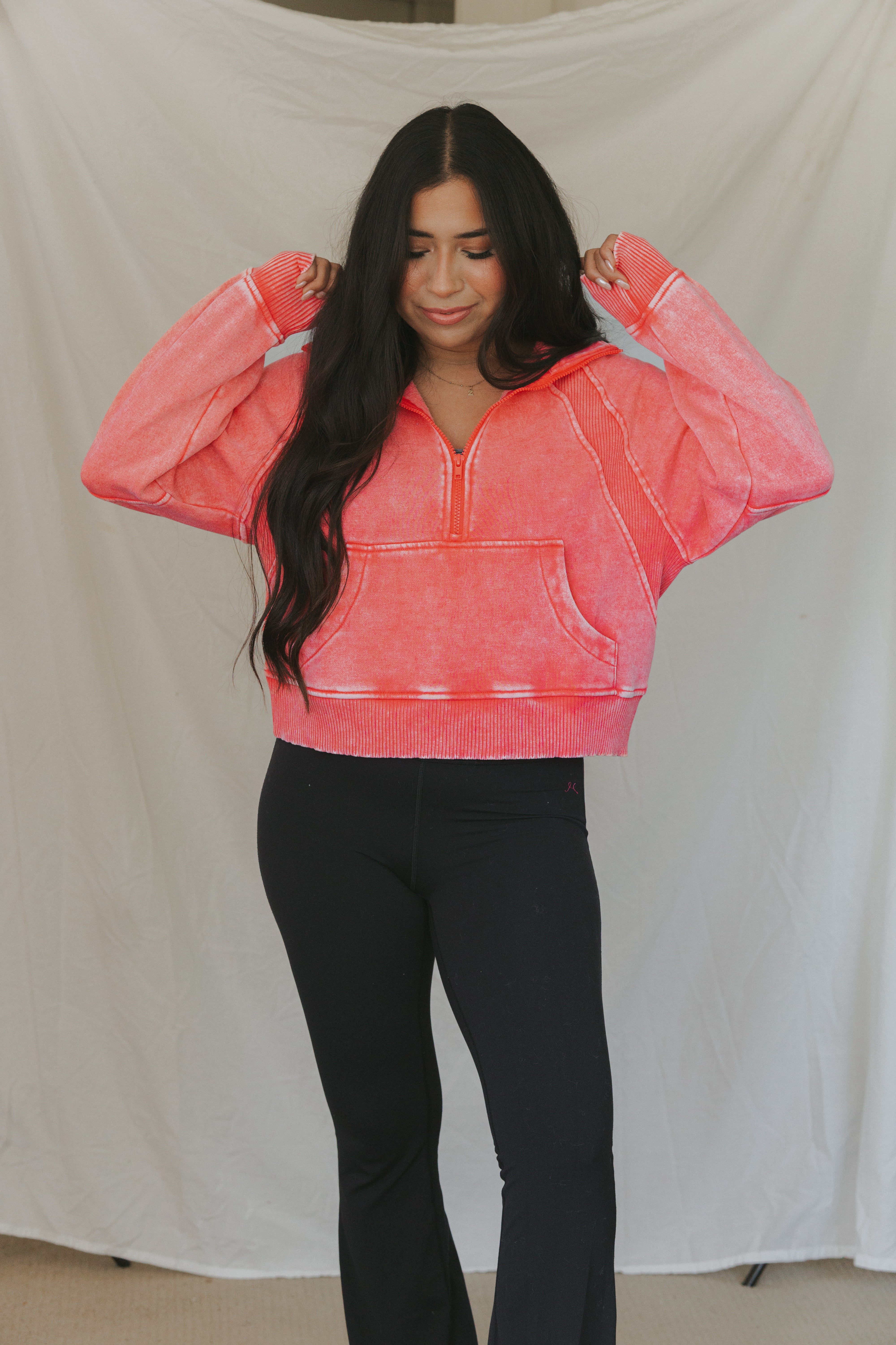 Macie Fleece Pullover / Fuchsia