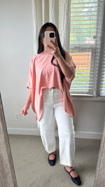Load image into Gallery viewer, Elle Dolman Sleeve Top / Coral Pink
