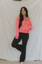Load image into Gallery viewer, Macie Fleece Pullover / Fuchsia
