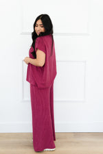 Load image into Gallery viewer, Lena Ribbed Set / Cabernet
