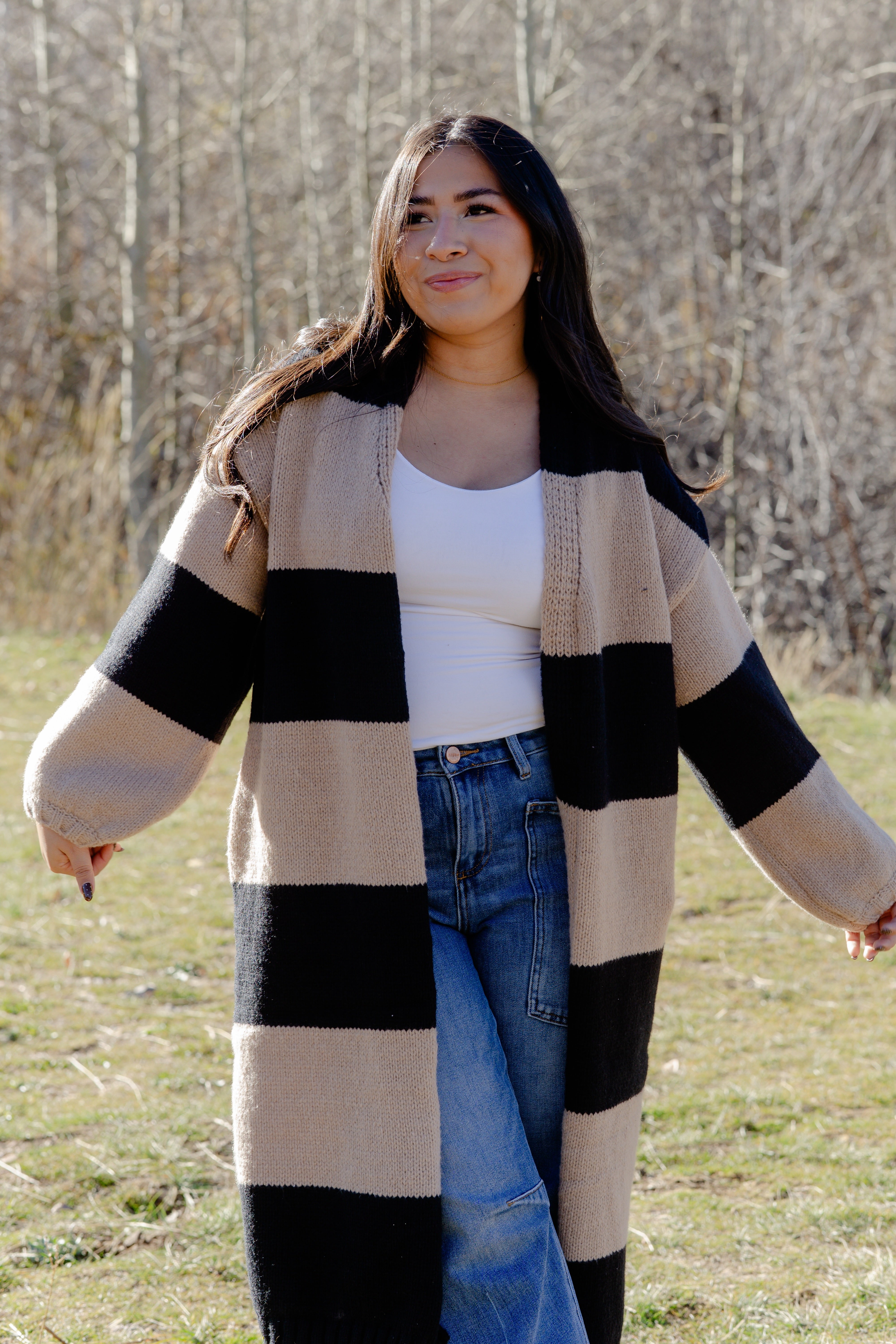 Emma Striped Cardigan