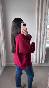 Chelsie Sweater / Cabernet