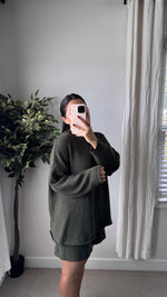 Load image into Gallery viewer, Weekend Knit Set / Dark Olive
