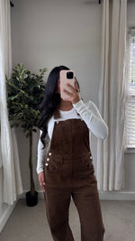 Load image into Gallery viewer, Mocha Muse Overalls
