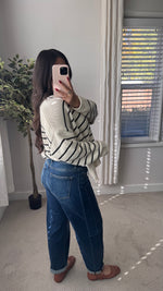 Load image into Gallery viewer, Juno Barrel Jeans / Dark Denim *RESTOCKED
