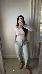 Signature Scoop Top / Oatmeal