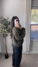Load image into Gallery viewer, Marlow Sweater / Dark Olive
