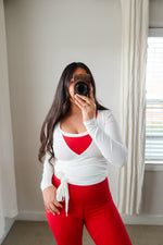 Load image into Gallery viewer, Wrap Top / White
