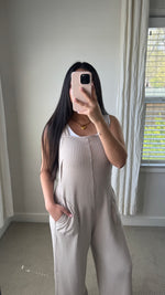 Load image into Gallery viewer, Effortless Overalls / Beige
