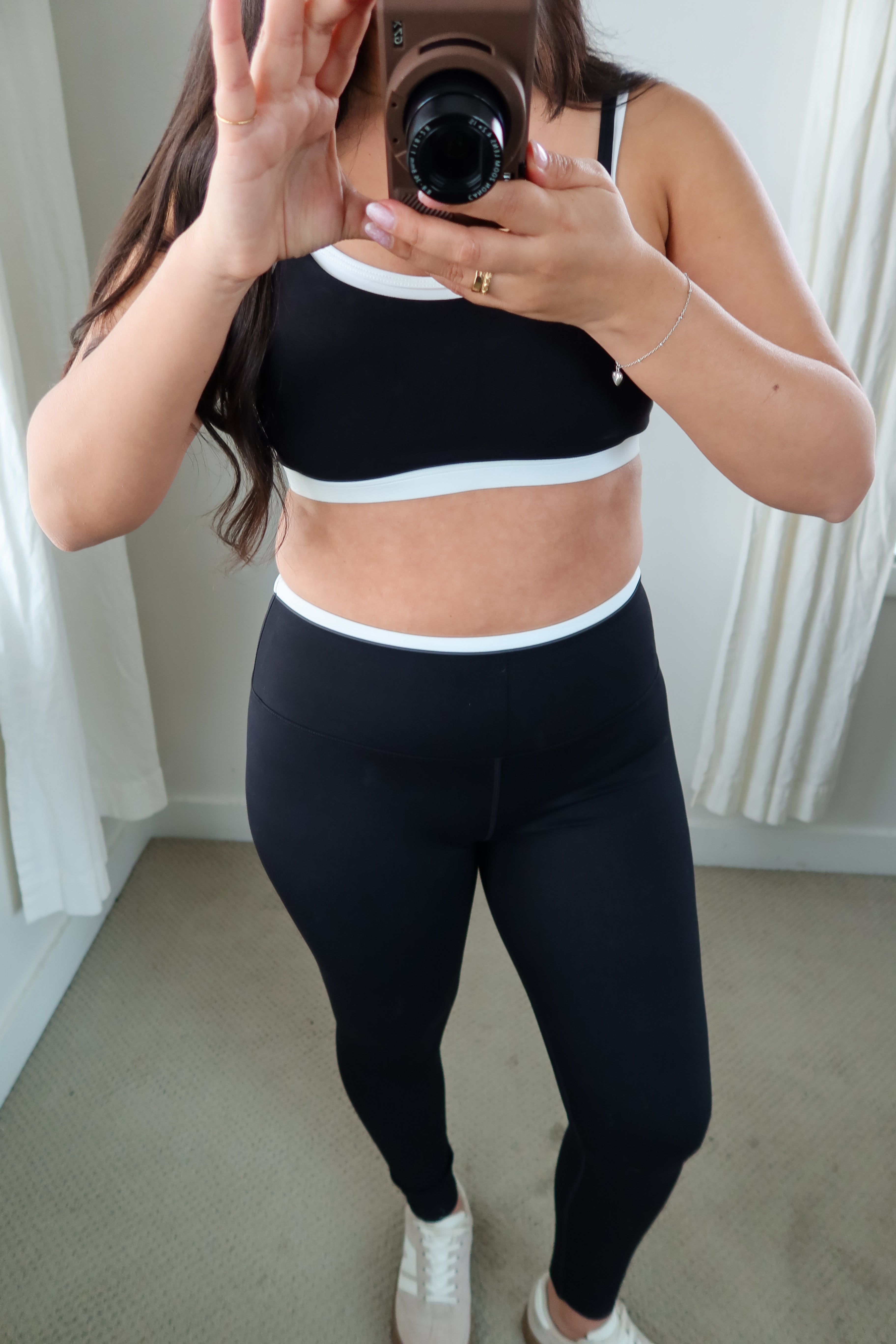 Contrast Leggings / Black