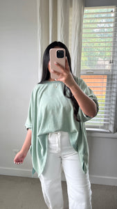 Elle Dolman Sleeve Top / Seafoam Gream