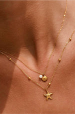 Load image into Gallery viewer, Starfish Seashell Necklace
