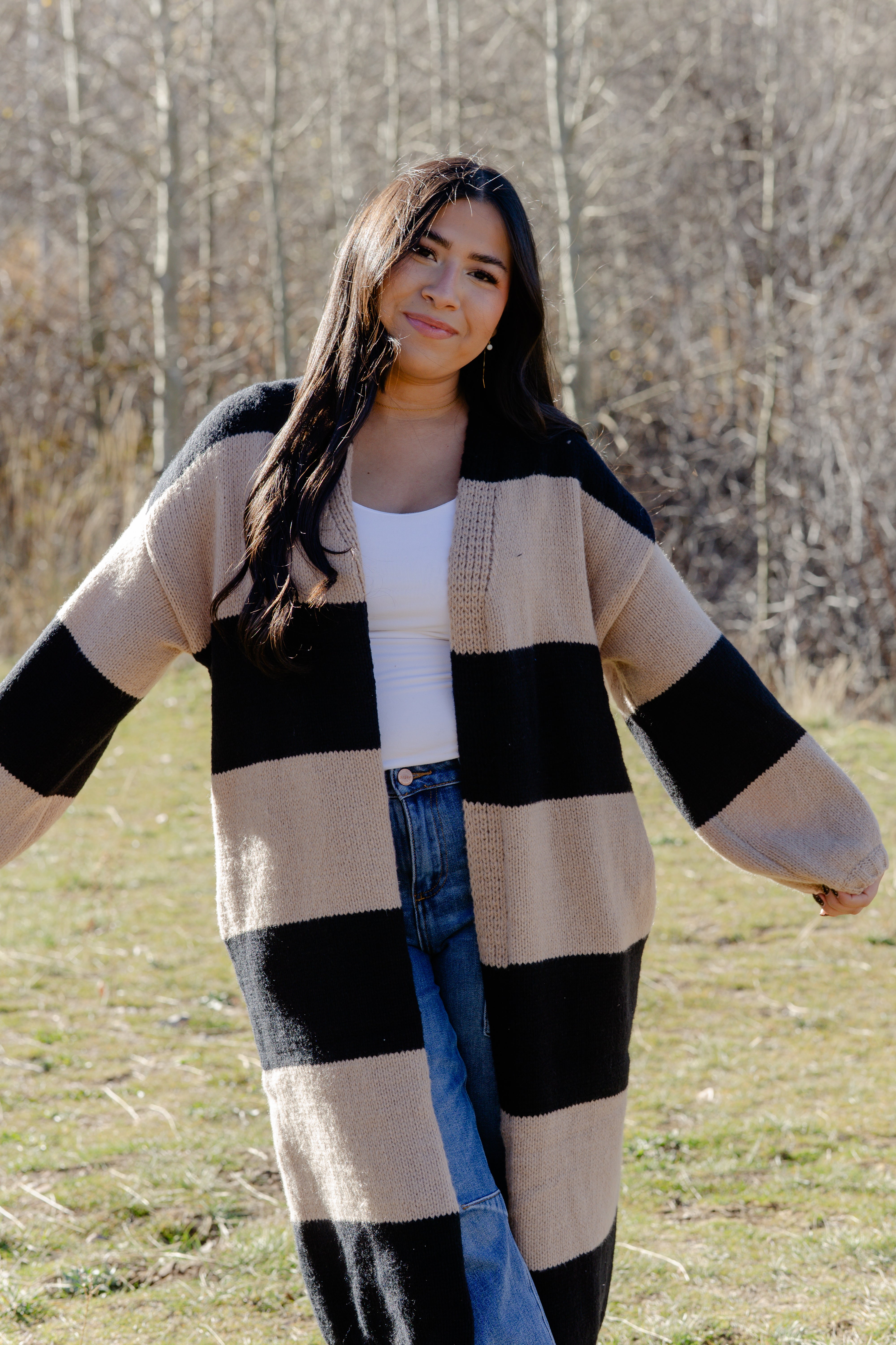Emma Striped Cardigan