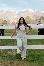 Load image into Gallery viewer, Dotty Sage Overalls
