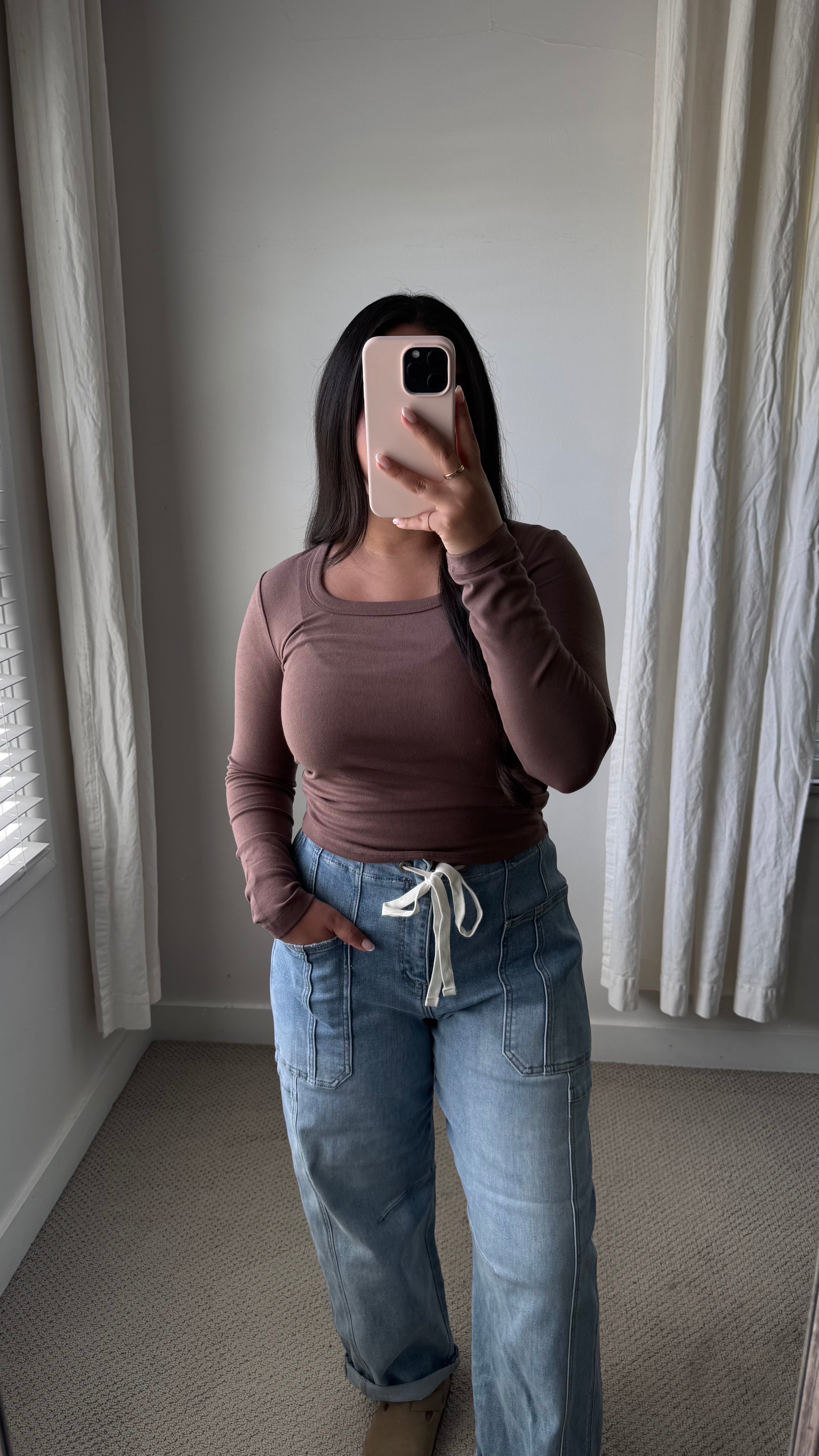 Signature Scoop Top / Brown *RESTOCKED*