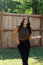 Load image into Gallery viewer, Aspen Sweater Top / Brown
