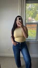 Load image into Gallery viewer, Basic Boat Neck Tank / Lemon
