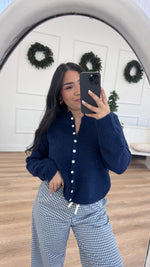 Load image into Gallery viewer, Harbor Blue Cardigan
