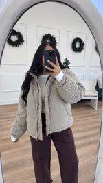 Load image into Gallery viewer, Gingham Puffer Jacket
