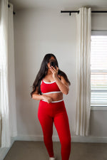 Load image into Gallery viewer, Contrast Bra / Red
