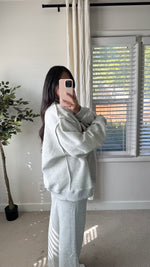 Load image into Gallery viewer, ‘Pilates &amp; Yoga’ Reversible Mock neck Sweatshirt
