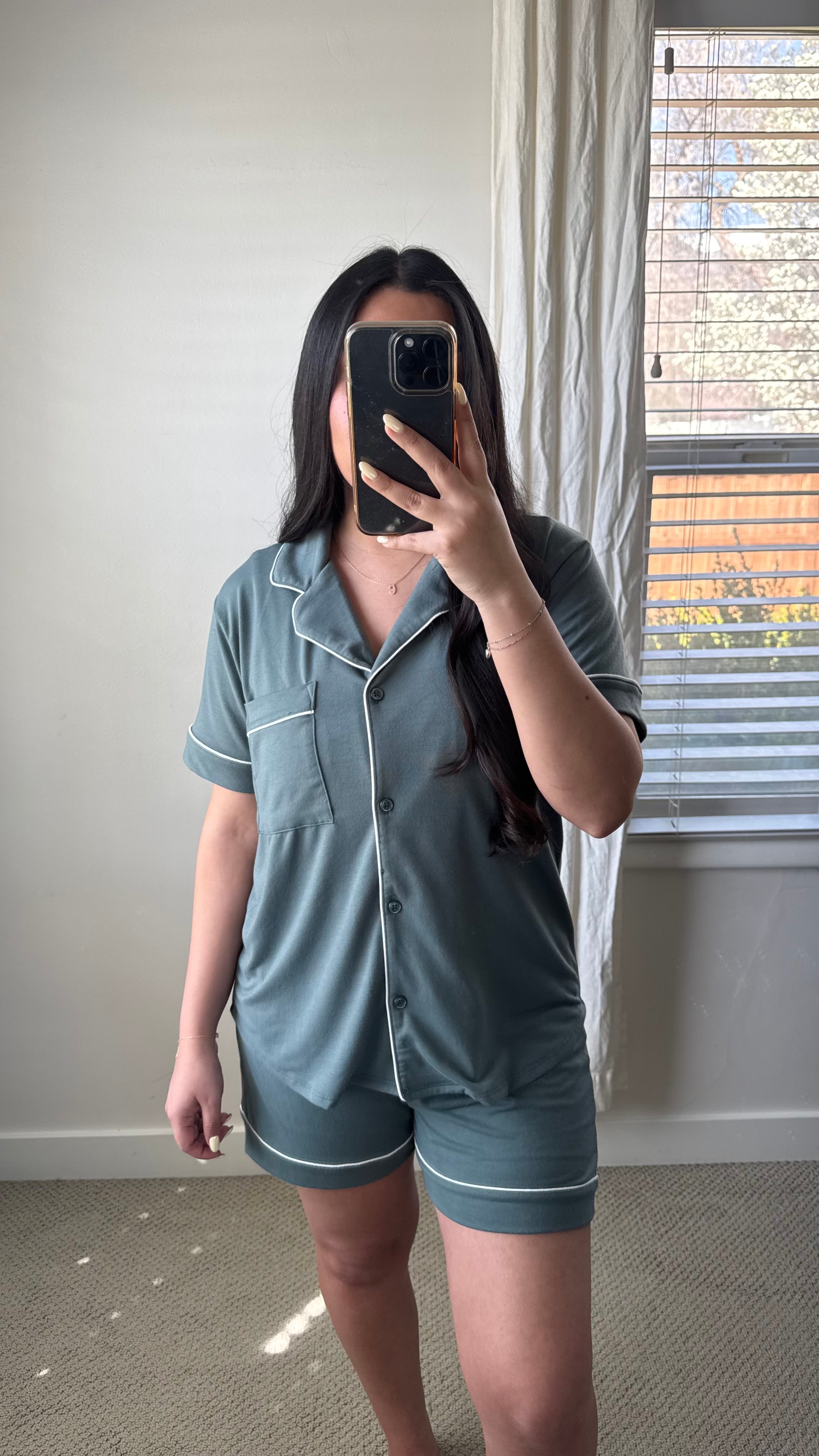 Sleepy Girl Pajama Set / Jade